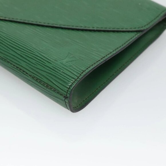 LOUIS VUITTON Epi Art Deco Clutch Bag Green M52634 LV Auth BA2685 - Picture 15 of 16